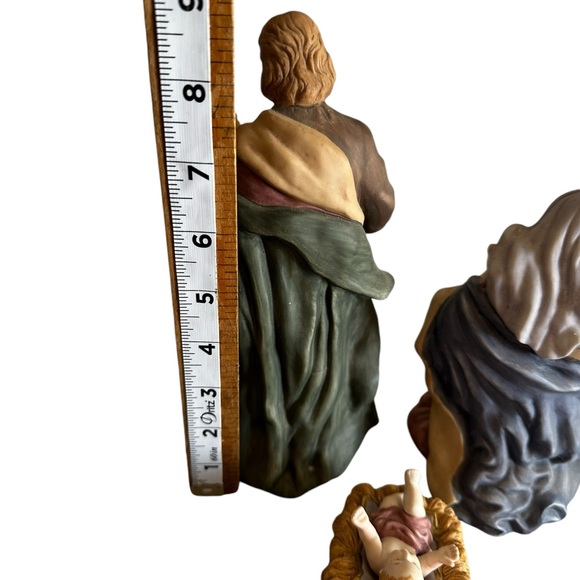 NATIVITY SET HOLY FAMILY CERAMIC MADE IN CHINA FOR PIECES - Picture 4 of 9